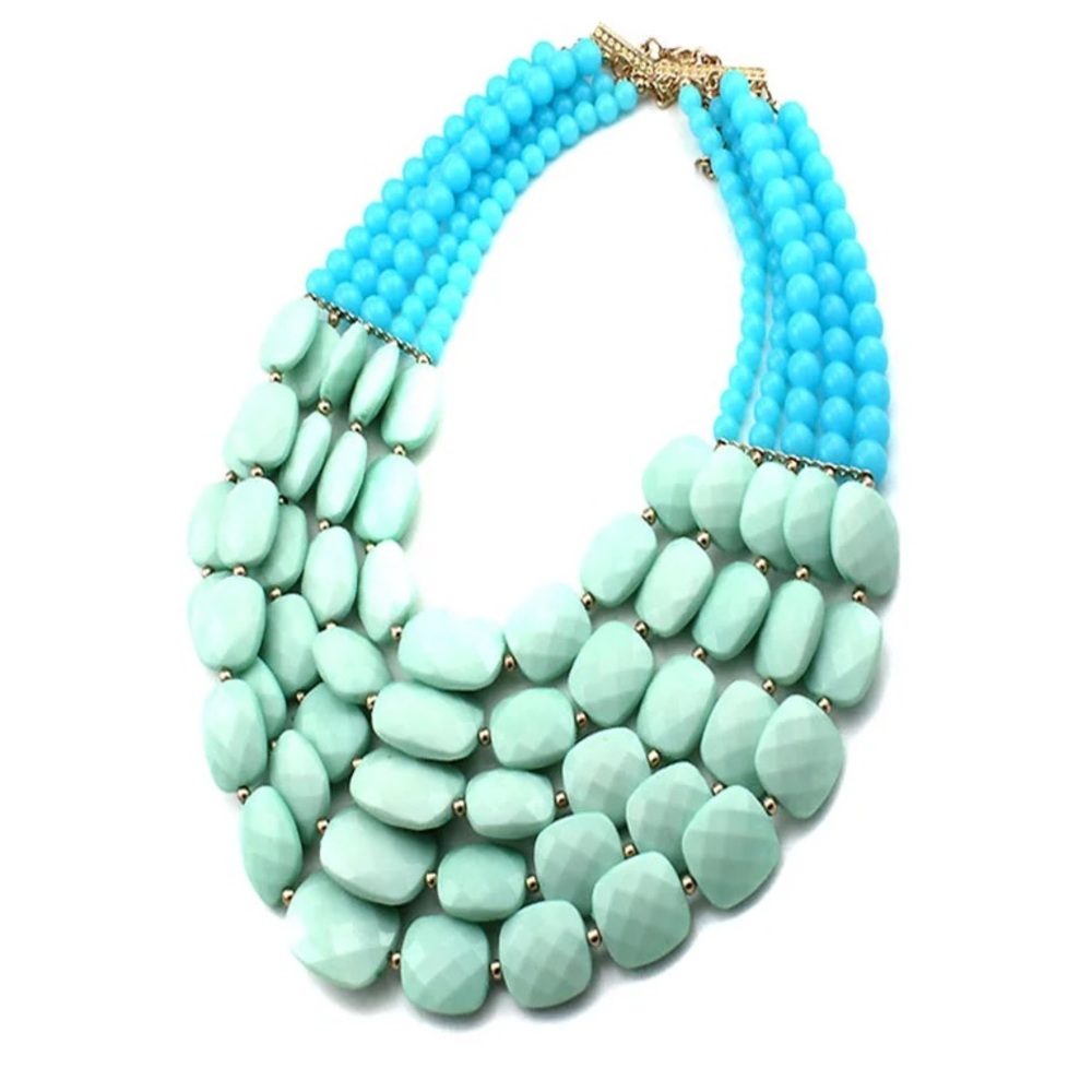 ‼️Price Drop‼️ Stone Bib Necklace Set